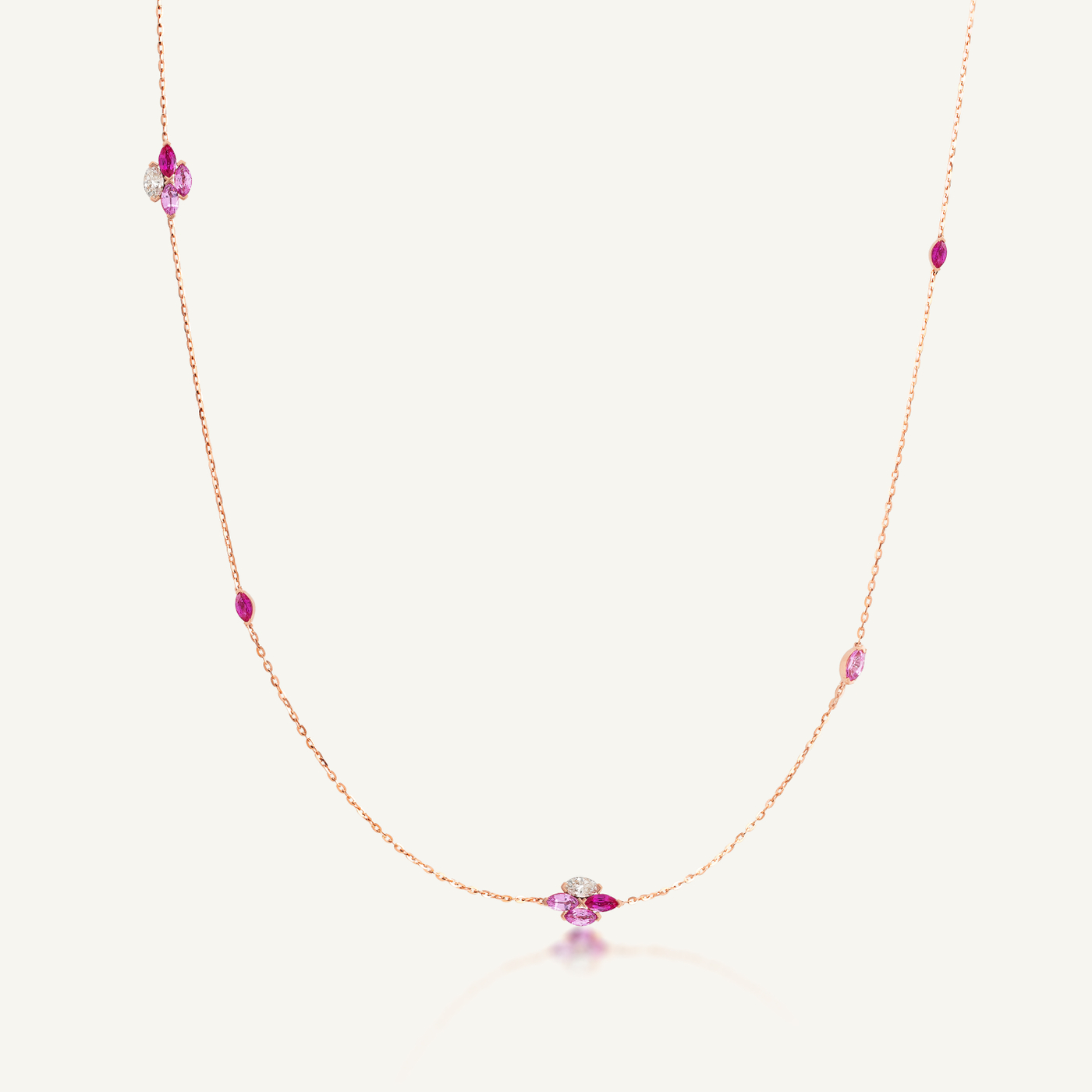 Entwine Blush Stackable Long Necklace