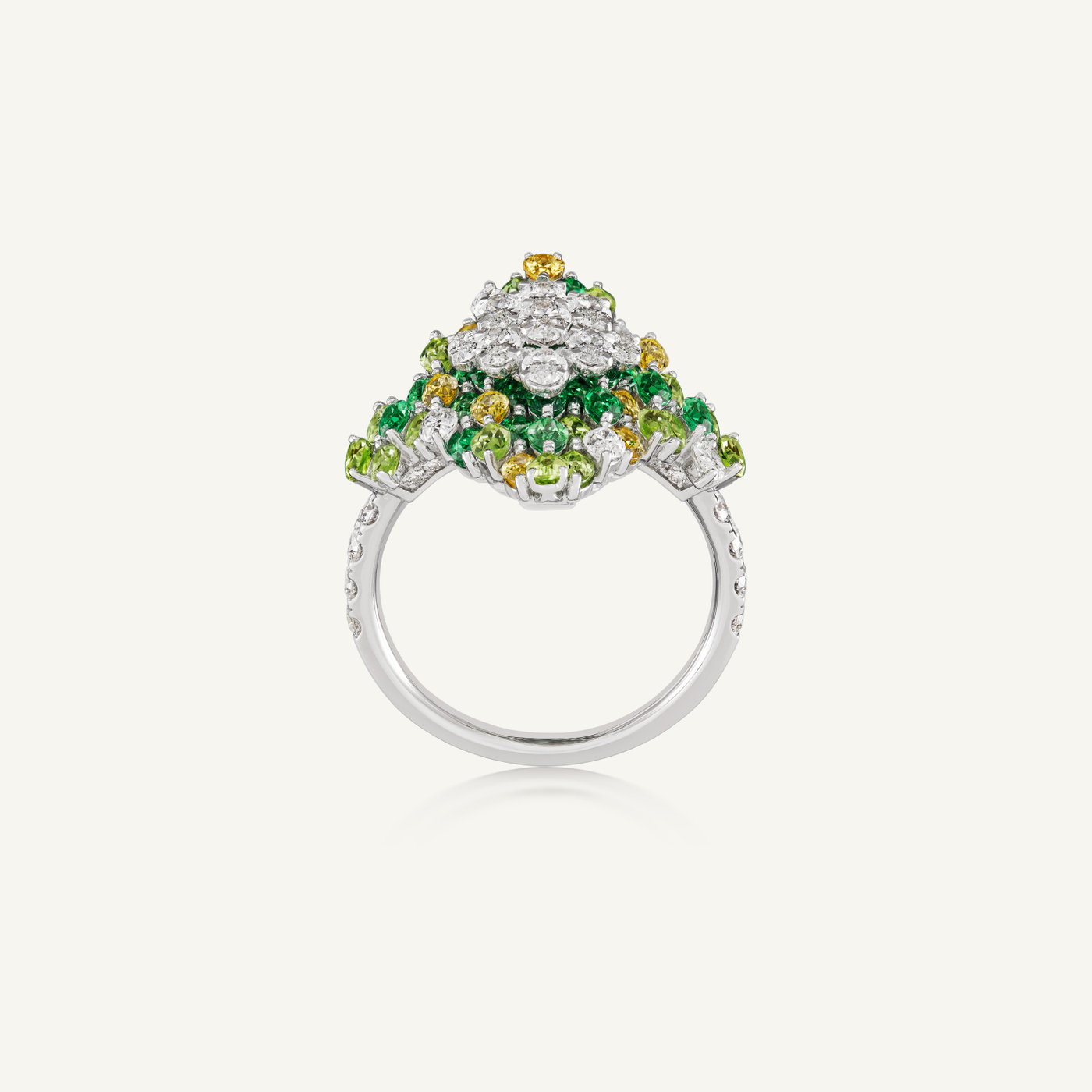 Entwine Signature Green Ring