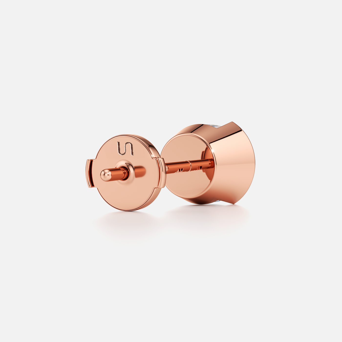 Meta Diamond Round Stud Earrings