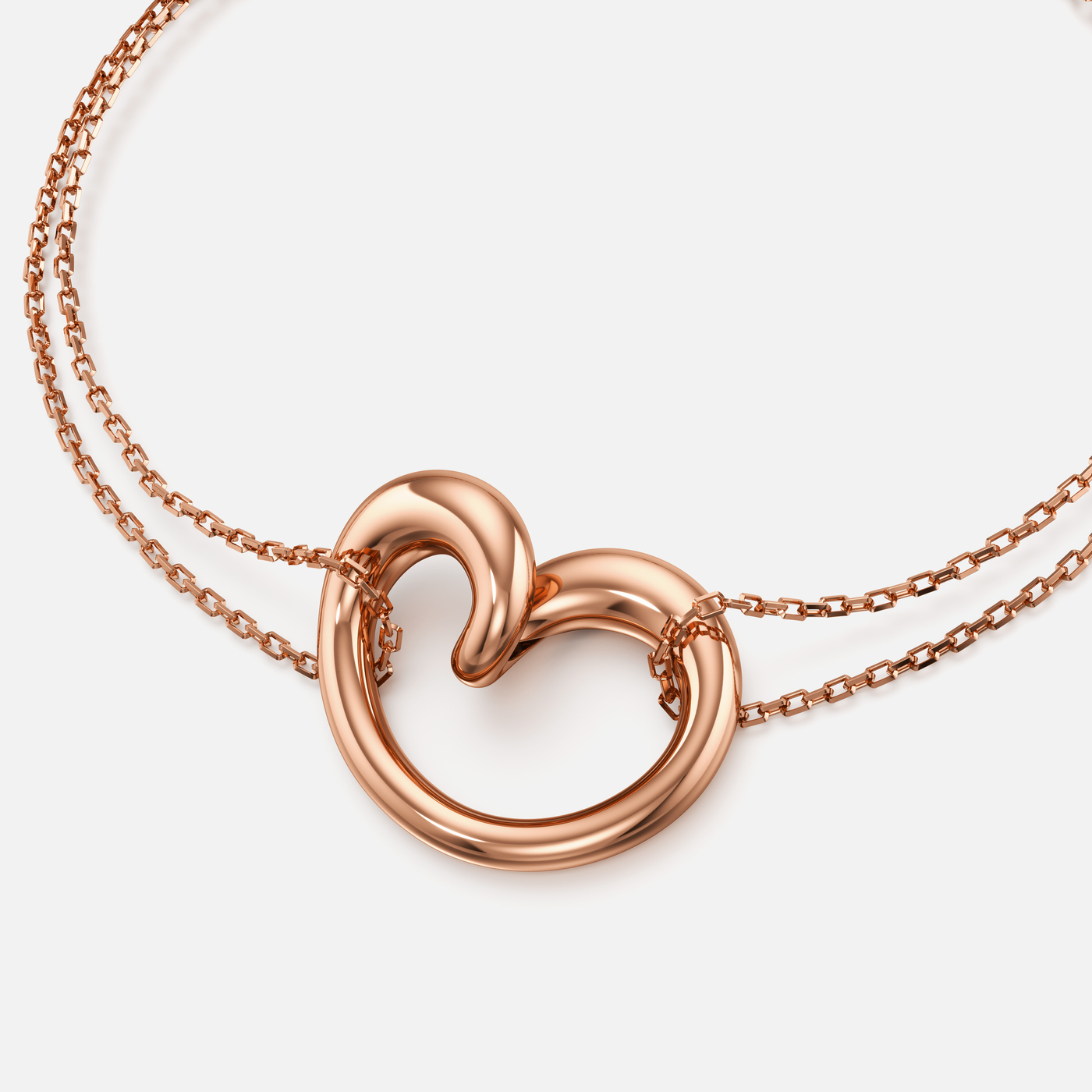 Whirlwind Heart Gold Bracelet