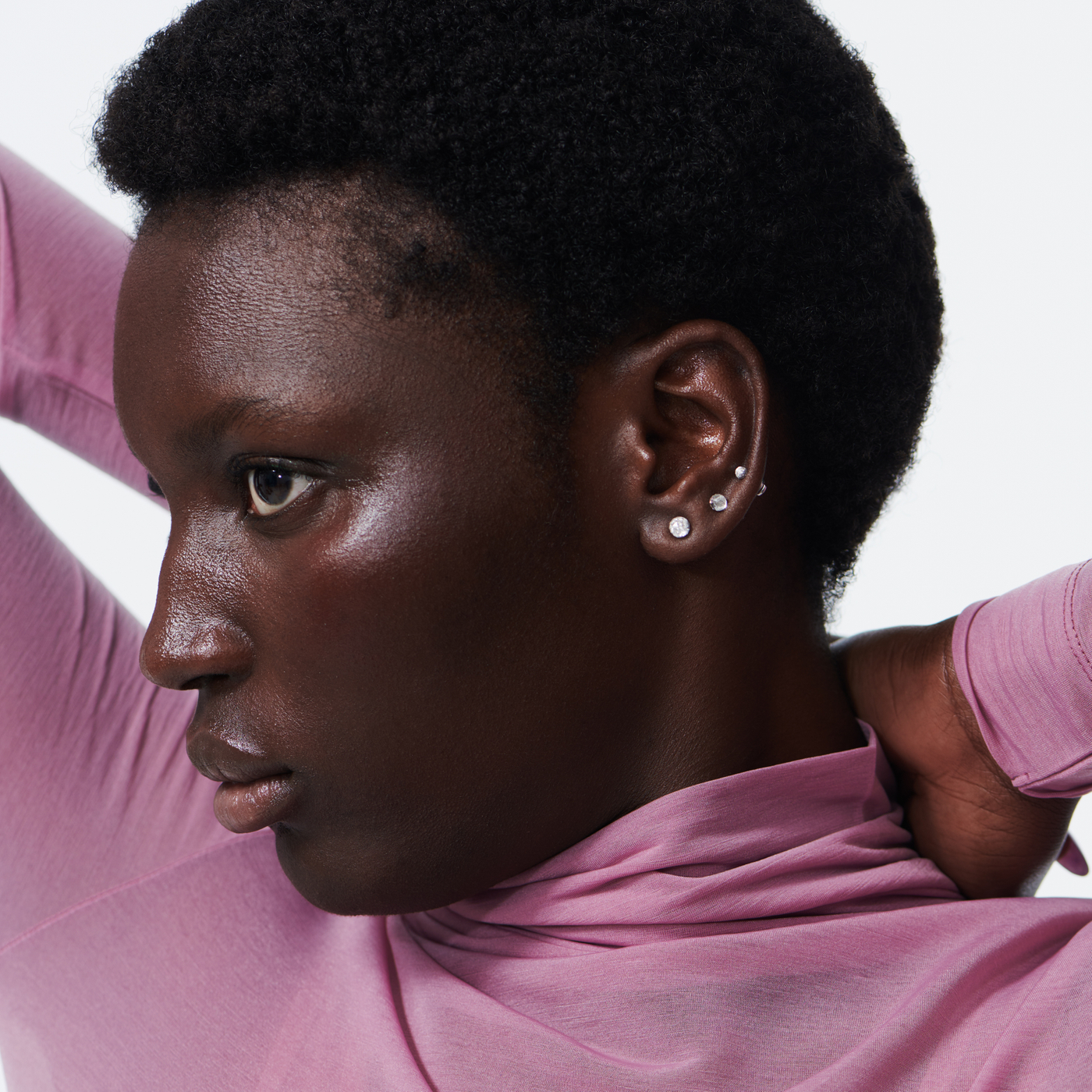 Bubble Diamond Stud Earrings