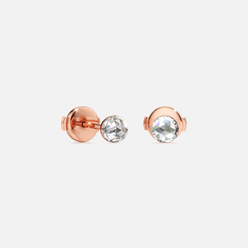 Bubble Diamond Stud Earrings